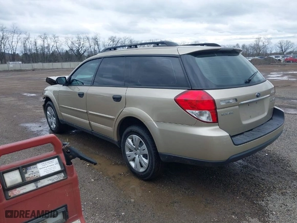 2008 Subaru Outback (Natl) with VIN 4S4BP60CX87349411, listed as a IAAI auction lot 41942243 with 135,012 mi miles. Bid and sale history available at carsss.com. Image 3.