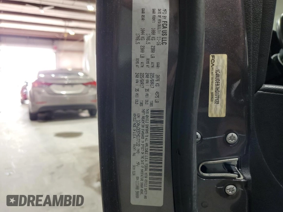 2017 Jeep Compass High Altitude with VIN 1C4NJDEB7HD177122, listed as a Copart auction lot 60293295 with 115,564 mi miles and Salvage title. Bid and sale history available at DreamBid. Image 13.
