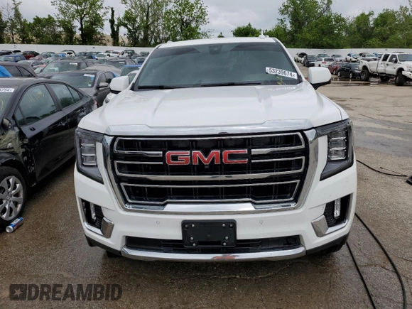 2022 GMC Yukon SLT with VIN 1GKS2BKT4NR257806, listed as a Copart auction lot 53239674 with 60,506 mi miles and Salvage Title. Bid and sale history available at carsss.com. Image 5.