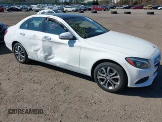 2015 Mercedes-Benz C-Class C 300 Luxury with VIN 55SWF4KB1FU016845, listed as a IAAI auction lot 41984041 with 95,792 mi miles. Bid and sale history available at carsss.com. Image 1.