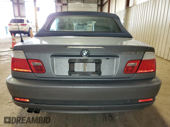 2006 BMW 3 Series 325Ci with VIN WBABW33496PX84554, listed as a Copart auction lot 72620374 with 179,291 mi miles and Salvage Title. Bid and sale history available at carsss.com. Image 6.