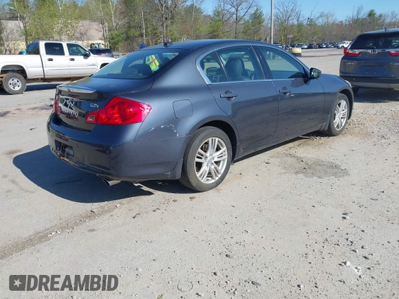2011 Infiniti G37 x with VIN JN1CV6ARXBM354640, listed as a IAAI auction lot 42149111 with 107,520 mi miles. Bid and sale history available at carsss.com. Image 4.