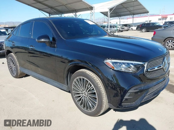 2024 Mercedes-Benz GLC with VIN W1NKJ4HB2RF174822, listed as a IAAI auction lot 41860152 with 7,305 mi miles. Bid and sale history available at carsss.com. Image 1.
