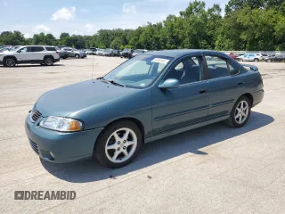 2001 Nissan Sentra SE with VIN 3N1BB51D91L117004, listed as a Copart auction lot 66168945 with 129,626 mi miles and Salvage title. Bid and sale history available at DreamBid. Image 1.