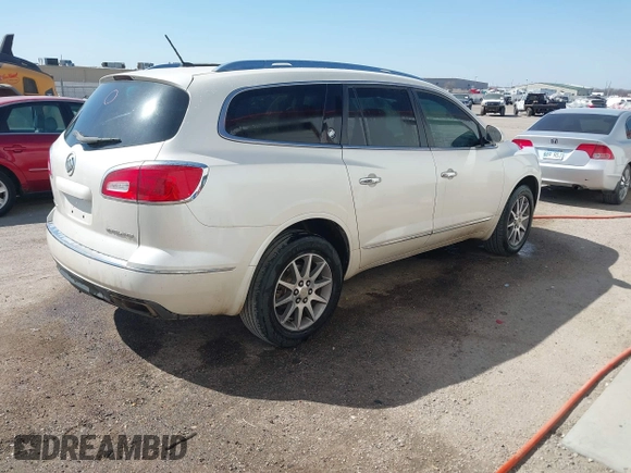 2014 Buick Enclave Leather with VIN 5GAKRBKD9EJ183170, listed as a IAAI auction lot 41762218 with 352,360 mi miles and . Bid and sale history available at DreamBid. Image 4.