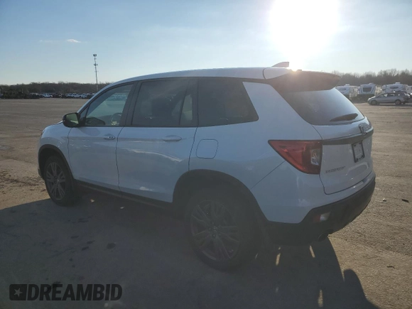 2019 Honda Passport EX-L z VIN 5FNYF8H57KB029404, wystawiony jako Copart lot #86810504 z przebiegiem Nie podano mil oraz Szkoda całkowita • Salvage title. Historia ofert i sprzedaży dostępna na DreamBid. Obrazek 2.