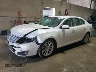 2012 Lincoln MKS with VIN 1LNHL9DR2CG807649, listed as a Copart auction lot 45304375 with 138,475 mi miles and Salvage Title. Bid and sale history available at carsss.com. Image 1.