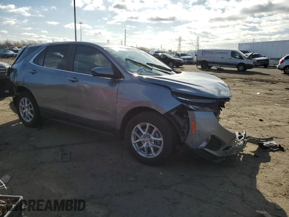 2024 Chevrolet Equinox LT with VIN 3GNAXKEG8RS104153, listed as a Copart auction lot 50540185 with 16,455 mi miles and Non Repairable. Bid and sale history available at DreamBid. Image 4.