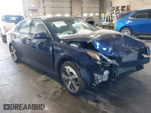 2019 Kia Optima LX with VIN 5XXGT4L3XKG317045, listed as a IAAI auction lot 41282478 with 37,028 mi miles and . Bid and sale history available at carsss.com. Image 1.