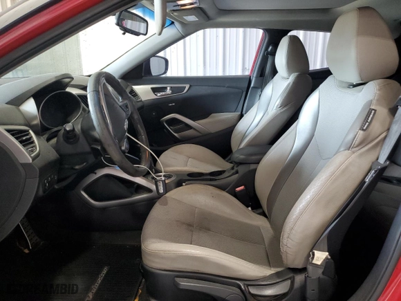 2013 Hyundai Veloster w/Gray Int with VIN KMHTC6AD7DU114144, listed as a Copart auction lot 51412845 with 128,305 mi miles and Clean Title. Bid and sale history available at carsss.com. Image 7.