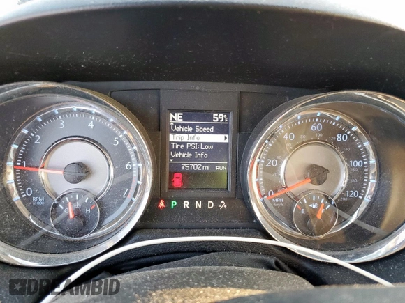 2012 Chrysler Town & Country Touring L with VIN 2C4RC1CG5CR269750, listed as a Copart auction lot 52524275 with 75,702 mi miles and Salvage Title. Bid and sale history available at DreamBid. Image 9.