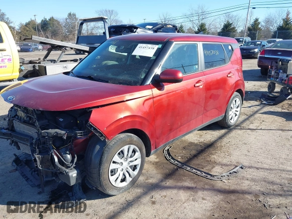 2021 Kia Soul LX with VIN KNDJ23AU0M7749363, listed as a IAAI auction lot 41457438 with 38,129 mi miles. Bid and sale history available at carsss.com. Image 17.