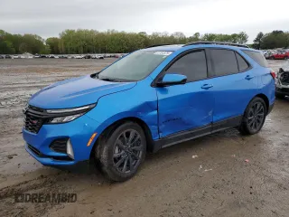 2024 Chevrolet Equinox RS z VIN 3GNAXMEG3RS220419, wystawiony jako Copart lot #51751575 z przebiegiem 26 633 mil mil oraz Szkoda całkowita • Salvage title. Historia ofert i sprzedaży dostępna na DreamBid. Obrazek 1.