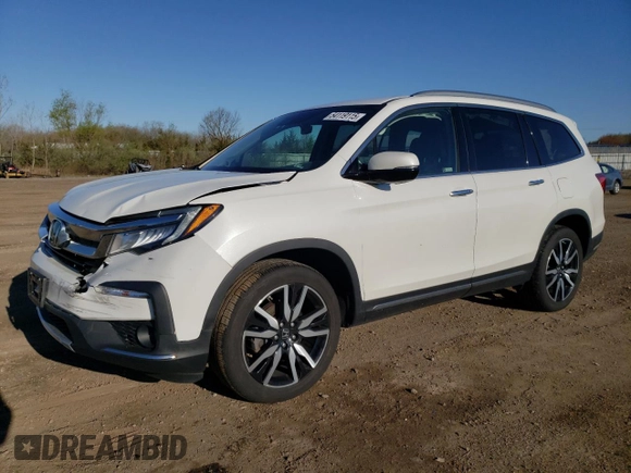 2021 Honda Pilot Elite with VIN 5FNYF6H05MB004870, listed as a Copart auction lot 54119115 with 99,491 mi miles and Salvage title. Bid and sale history available at DreamBid. Image 1.