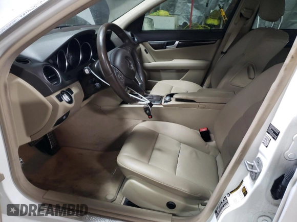 2014 Mercedes-Benz C 300 Sport with VIN WDDGF8AB1EA946000, listed as a Copart auction lot 48055805 with 81,071 mi miles and Salvage Title. Bid and sale history available at DreamBid. Image 7.