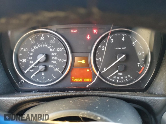2009 BMW 3 Series 328i with VIN WBAPH77579NM46628, listed as a Copart auction lot 84284564 with 159,059 mi miles and Salvage Title. Bid and sale history available at carsss.com. Image 9.