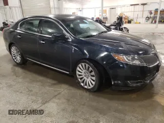 2014 Lincoln MKS with VIN 1LNHL9DK3EG611354, listed as a Copart auction lot 49008525 with 114,232 mi miles and Salvage Title. Bid and sale history available at carsss.com. Image 4.