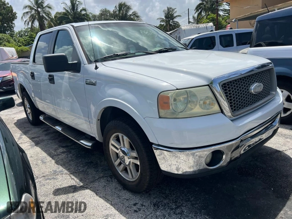 2006 Ford F-150 XLT with VIN 1FTPW12V16KD97016, listed as a Copart auction lot 61061765 with 159,482 mi miles and Clean title. Bid and sale history available at DreamBid. Image 1.