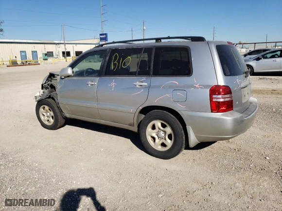 2001 Toyota Highlander with VIN JTEGF21A410003318, listed as a Copart auction lot 80709484 with 0 mi miles and Salvage Title. Bid and sale history available at carsss.com. Image 2.