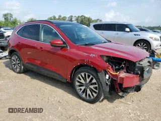 2020 Ford Escape Titanium Hybrid with VIN 1FMCU0DZ1LUA75325, listed as a Copart auction lot 53670815 with 81,220 mi miles and Salvage title. Bid and sale history available at DreamBid. Image 4.