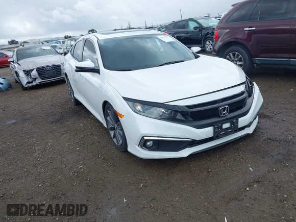 2019 Honda Civic EX-L z VIN 19XFC1F70KE202584, wystawiony jako IAAI lot #41727976 z przebiegiem 67 891 mil mil oraz . Historia ofert i sprzedaży dostępna na DreamBid. Obrazek 1.