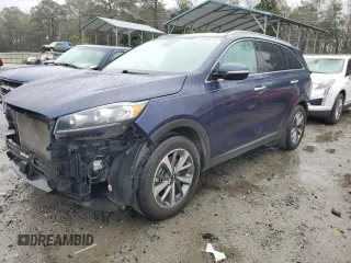 2019 Kia Sorento EX V6 with VIN 5XYPH4A54KG447534, listed as a Copart auction lot 48129275 with 93,132 mi miles and Salvage Title. Bid and sale history available at carsss.com. Image 1.