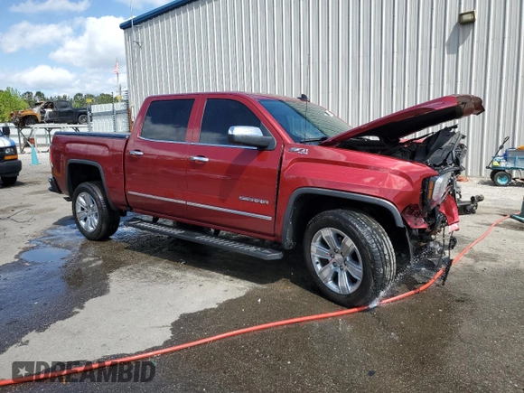 2018 GMC Sierra 1500 SLT z VIN 3GTU2NEC1JG163426, wystawiony jako Copart lot #52675585 z przebiegiem Nie podano mil oraz Szkoda całkowita • Salvage title. Historia ofert i sprzedaży dostępna na DreamBid. Obrazek 4.