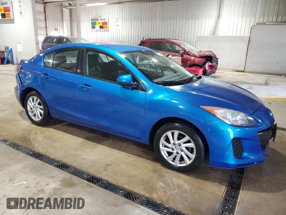 2012 Mazda 3 i Touring with VIN JM1BL1V88C1683763, listed as a Copart auction lot 57326725 with 132,544 mi miles and Salvage title. Bid and sale history available at DreamBid. Image 4.
