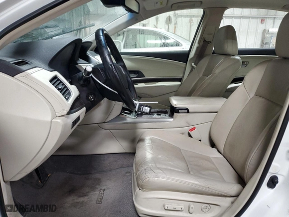 2014 Acura RLX Tech Pkg with VIN JH4KC1F58EC007386, listed as a Copart auction lot 85366634 with 124,832 mi miles and Salvage Title. Bid and sale history available at carsss.com. Image 7.
