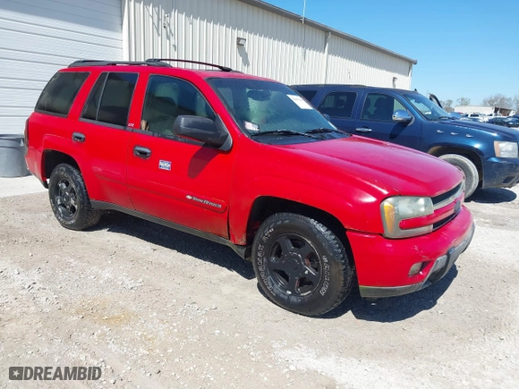 2002 Chevrolet TrailBlazer LS with VIN 1GNDT13SX22179707, listed as a IAAI auction lot 41847220 with 251,299 mi miles. Bid and sale history available at carsss.com. Image 1.