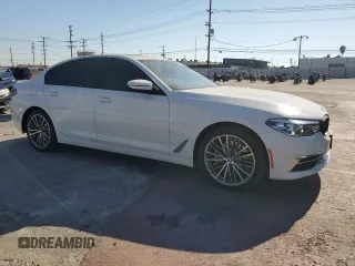 2020 BMW 5 Series 530e with VIN WBAJA9C05LCE35259, listed as a Copart auction lot 73673844 with 51,517 mi miles and Salvage Title. Bid and sale history available at DreamBid. Image 4.