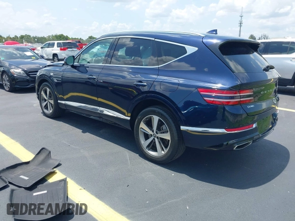 2023 Genesis GV80 with VIN KMUHCESC1PU128519, listed as a IAAI auction lot 42384545 with 32,388 mi miles and . Bid and sale history available at DreamBid. Image 3.