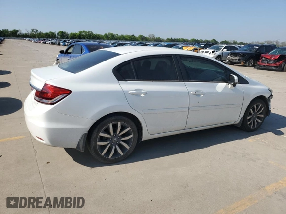 2015 Honda Civic Sedan EX-L with VIN 19XFB2F97FE036015, listed as a Copart auction lot 51987405 with 148,739 mi miles and Salvage Title. Bid and sale history available at carsss.com. Image 3.