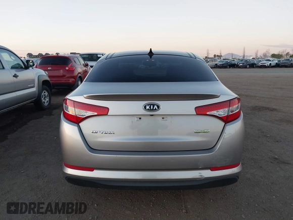 2012 Kia Optima Hybrid with VIN KNAGM4AD0C5016344, listed as a IAAI auction lot 41609544 with 149,986 mi miles. Bid and sale history available at carsss.com. Image 17.