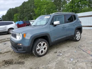 2017 Jeep Renegade Limited z VIN ZACCJBDB4HPE52041, wystawiony jako Copart lot #57823165 z przebiegiem 24 740 mil mil oraz Szkoda całkowita • Salvage title. Historia ofert i sprzedaży dostępna na DreamBid. Obrazek 1.
