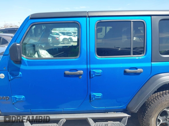 2021 Jeep Wrangler Unlimited Willys with VIN 1C4HJXDN0MW737796, listed as a IAAI auction lot 41733946 with 44,281 mi miles and . Bid and sale history available at DreamBid. Image 13.