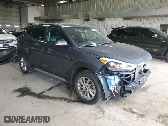2018 Hyundai Tucson SEL with VIN KM8J3CA42JU766087, listed as a Copart auction lot 60244585 with 78,626 mi miles and Clean title. Bid and sale history available at DreamBid. Image 4.