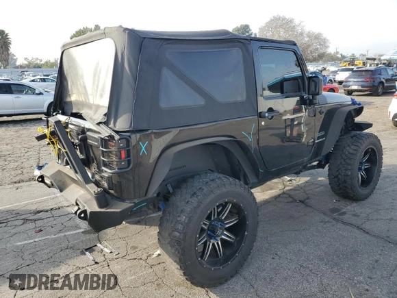 2017 Jeep Wrangler Sport with VIN 1C4GJWAG9HL576707, listed as a Copart auction lot 43285955 with 113,692 mi miles and Salvage Title. Bid and sale history available at DreamBid. Image 3.