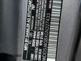 2016 Mercedes-Benz CLA 250 with VIN WDDSJ4GBXGN327433, listed as a Copart auction lot 54838455 with 93,941 mi miles and Salvage title. Bid and sale history available at DreamBid. Image 13.