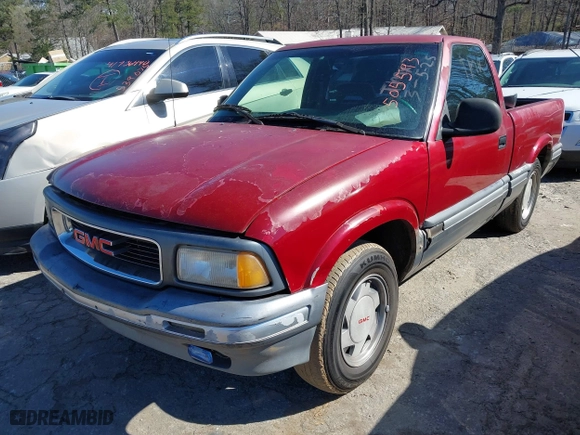 1994 GMC Sonoma SLS with VIN 1GTCS14W5RK505593, listed as a IAAI auction lot 41746602 with 195,456 mi miles. Bid and sale history available at carsss.com. Image 2.