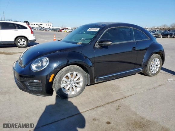 2019 Volkswagen Beetle S with VIN 3VWFD7ATXKM706311, listed as a Copart auction lot 49644555 with 34,957 mi miles and Salvage Title. Bid and sale history available at carsss.com. Image 1.