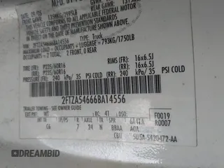 2006 Ford Freestar Cargo with VIN 2FTZA54666BA14556, listed as a IAAI auction lot 42103437 with 147,998 mi miles. Bid and sale history available at carsss.com. Image 9.