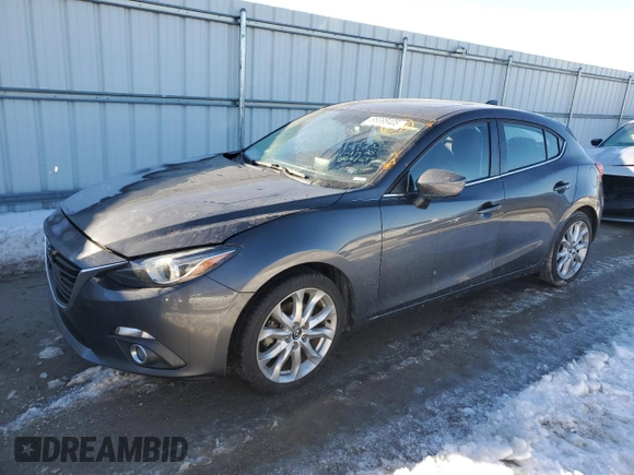 2015 Mazda 3 S Grand Touring with VIN JM1BM1M33F1221067, listed as a Copart auction lot 88398405 with 100,168 mi miles and Salvage Title. Bid and sale history available at DreamBid. Image 1.