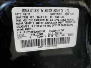 2012 Infiniti M37 with VIN JN1BY1AP5CM330588, listed as a Copart auction lot 70862854 with 112,427 mi miles and Salvage Title. Bid and sale history available at carsss.com. Image 15.