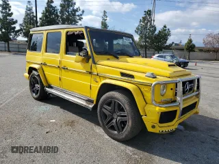 2015 Mercedes-Benz G-Class G 63 AMG with VIN WDCYC7DF1FX236619, listed as a Copart auction lot 44829485 with 120,469 mi miles and Salvage Title. Bid and sale history available at carsss.com. Image 4.