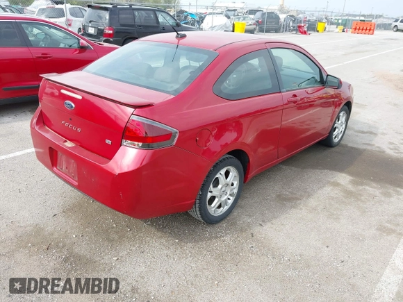 2009 Ford Focus SE with VIN 1FAHP32N79W238243, listed as a IAAI auction lot 42041530 with 191,620 mi miles. Bid and sale history available at carsss.com. Image 4.