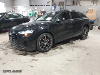 2019 Audi Q8 Premium Plus with VIN WA1EVAF18KD037817, listed as a IAAI auction lot 41922109 with 54,602 mi miles. Bid and sale history available at carsss.com. Image 2.