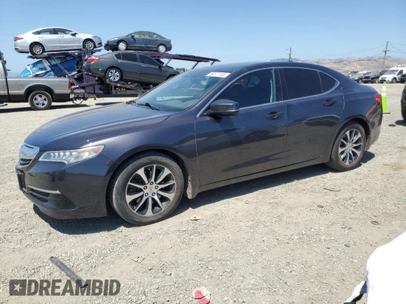 2015 Acura TLX Technology z VIN 19UUB1F56FA002313, wystawiony jako Copart lot #58577155 z przebiegiem 162 073 mil mil oraz Szkoda całkowita • Salvage title. Historia ofert i sprzedaży dostępna na DreamBid. Obrazek 1.