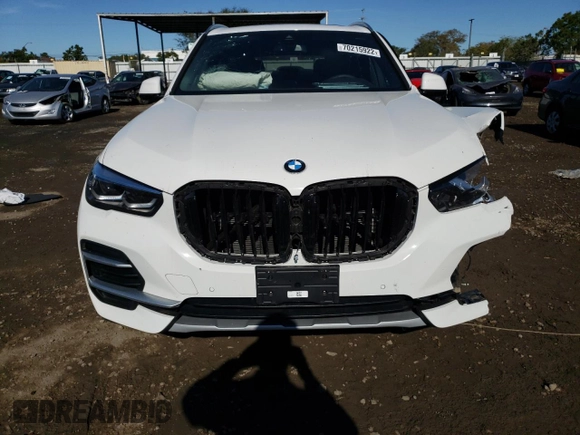 2022 BMW X5 xDrive40i with VIN 5UXCR6C09N9K13774, listed as a Copart auction lot 70215922 with 0 mi miles. Bid and sale history available at carsss.com. Image 5.