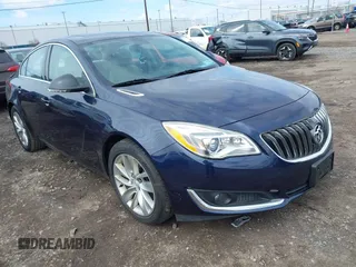 2016 Buick Regal Premium II with VIN 2G4GS5GX8G9202301, listed as a IAAI auction lot 41983501 with 65,480 mi miles and . Bid and sale history available at DreamBid. Image 1.
